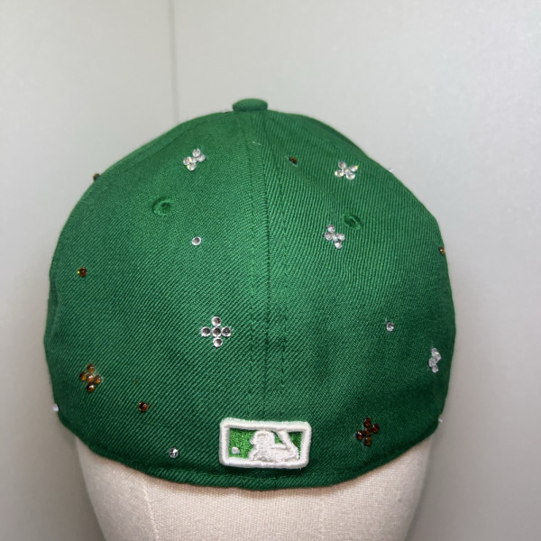 NEWERA キャップ　ビックハートカスタム　ラインストーン　ニューエラ　ジュエルキャップ