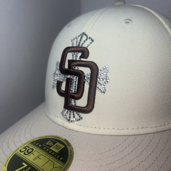 NEWERA キャップ　クロムカスタム　ラインストーン　ニューエラ　ジュエルキャップ
